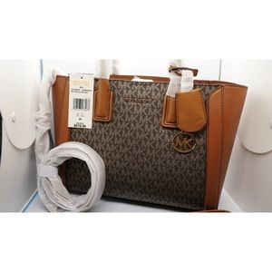 NEW Michael Kors Kali Medium Satchel with iPad Case Tote Shoulder Bag